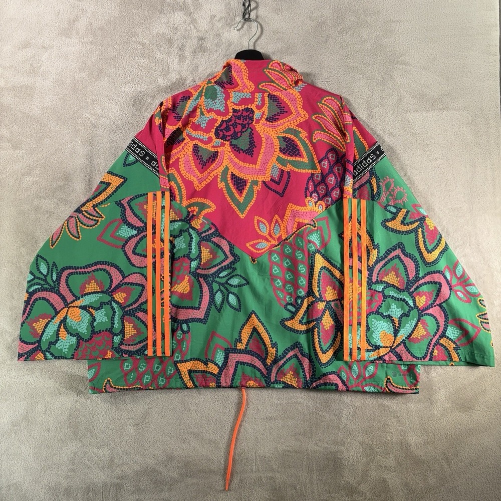 Adidas x Farm Rio Track Jacket Womens 3X Floral Multicolor Trefoil Zip - Picture 3 of 15